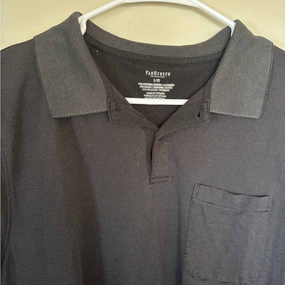 Van Heusen Men's Charcoal Polo Shirt